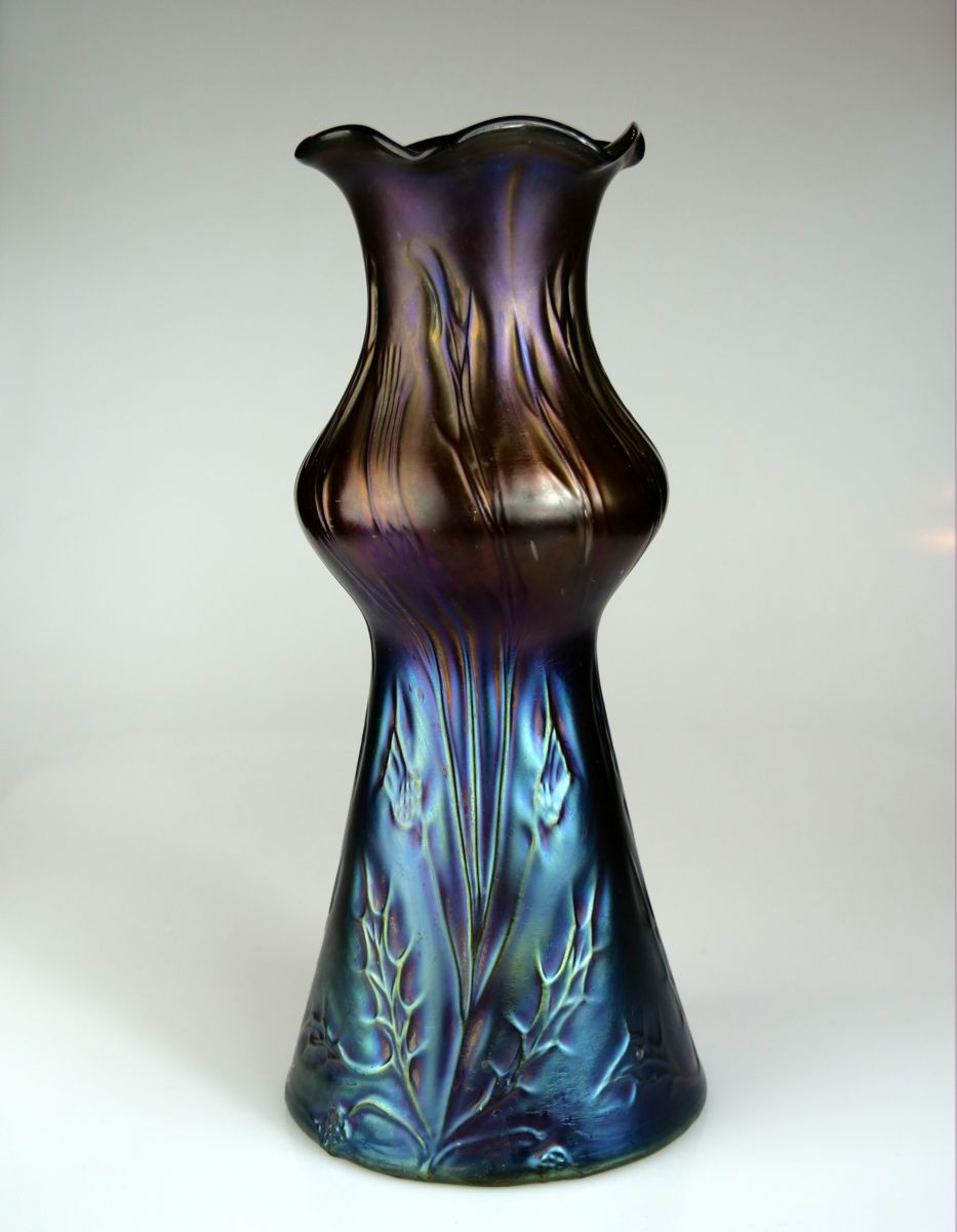 Secesní váza sklárny Rindskopf