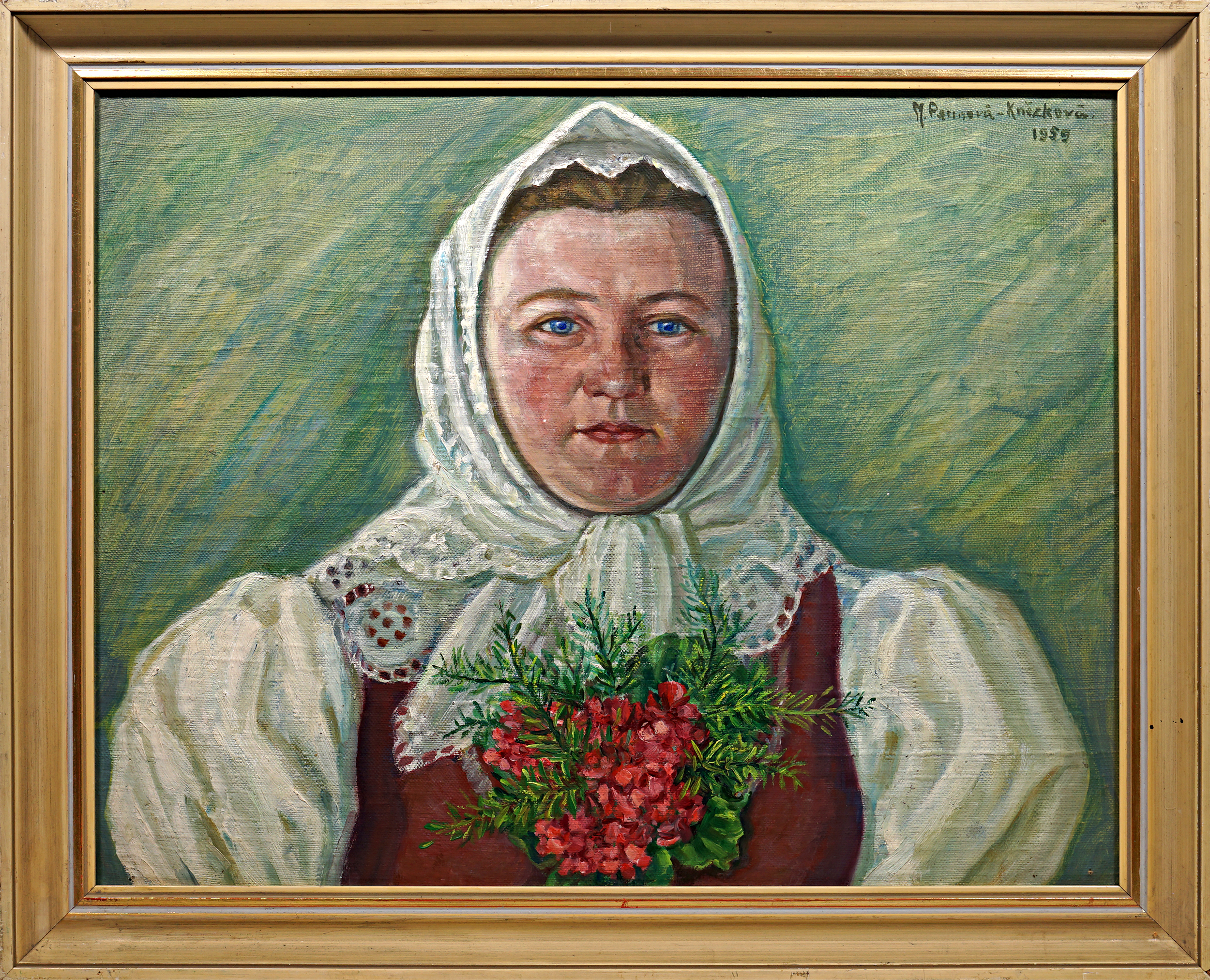 Žena v šátku : Marie Knězková-Parmová