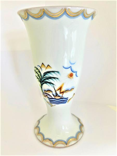 Malovaná váza ART DECCO – značeno