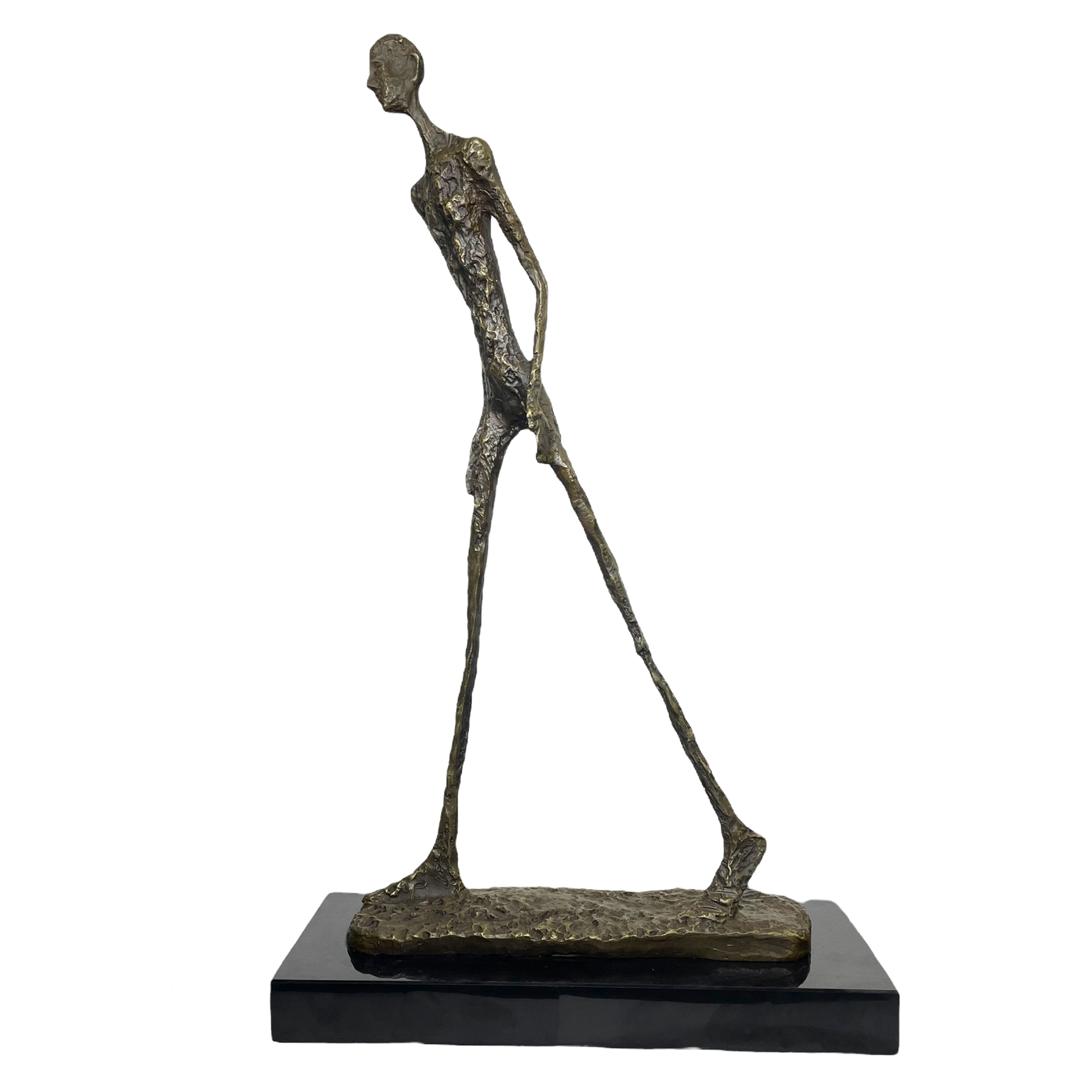 Alberto Giacometti – bronzová socha ,,kráčející muž,, 45cm